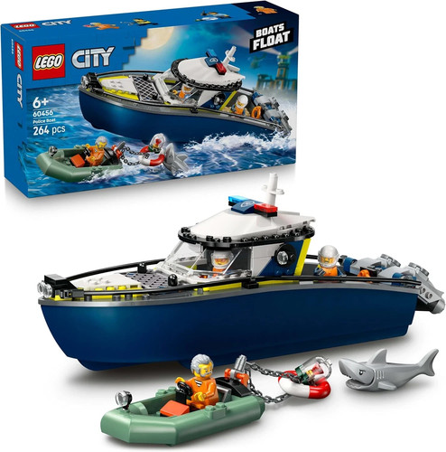 Lego city 60456 police boat - police,